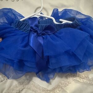 Cookie Monster costume Blue Tulle Skirt TuTu with Satin Bow